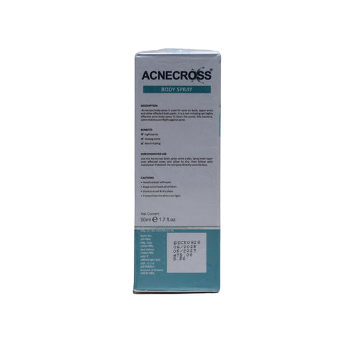 Acnecross Acne Control Body Spray – Targeted Body Acne Treatment
