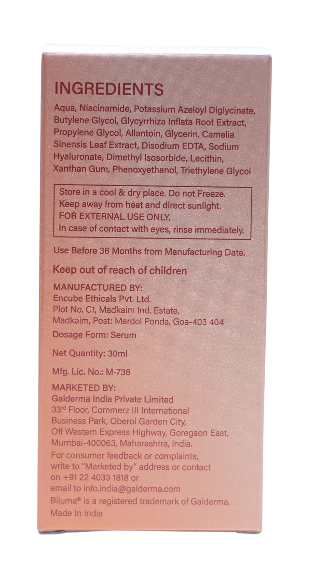 Biluma Clarifying Serum – Acne Control and Oil Balancing Formula