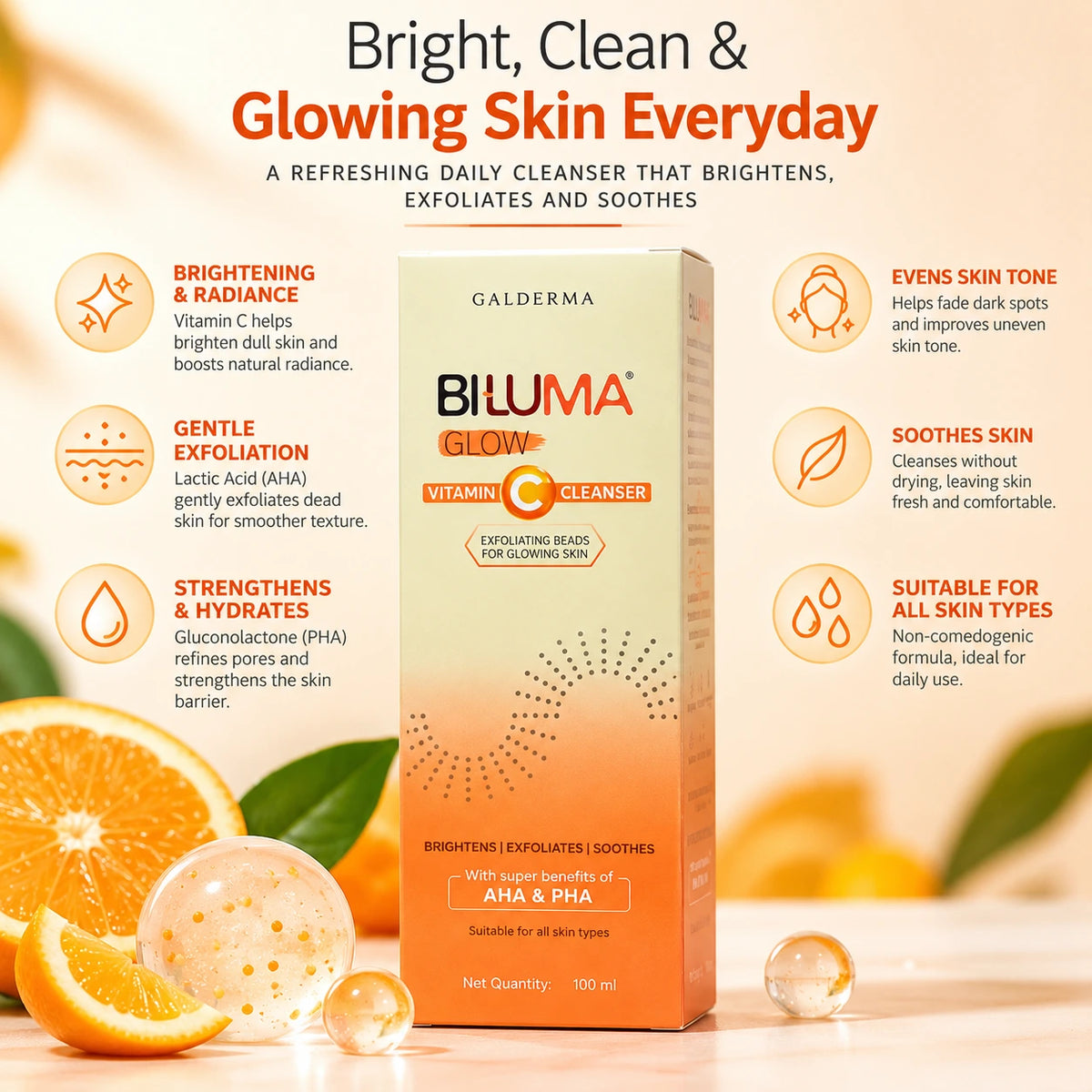 BILUMA Glow Vitamin C Cleanser