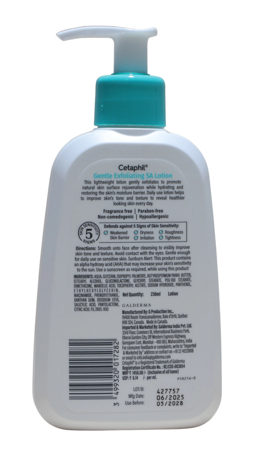 Cetaphil Gentle Exfoliating SA Lotion - Smooth, Clear & Hydrated Skin