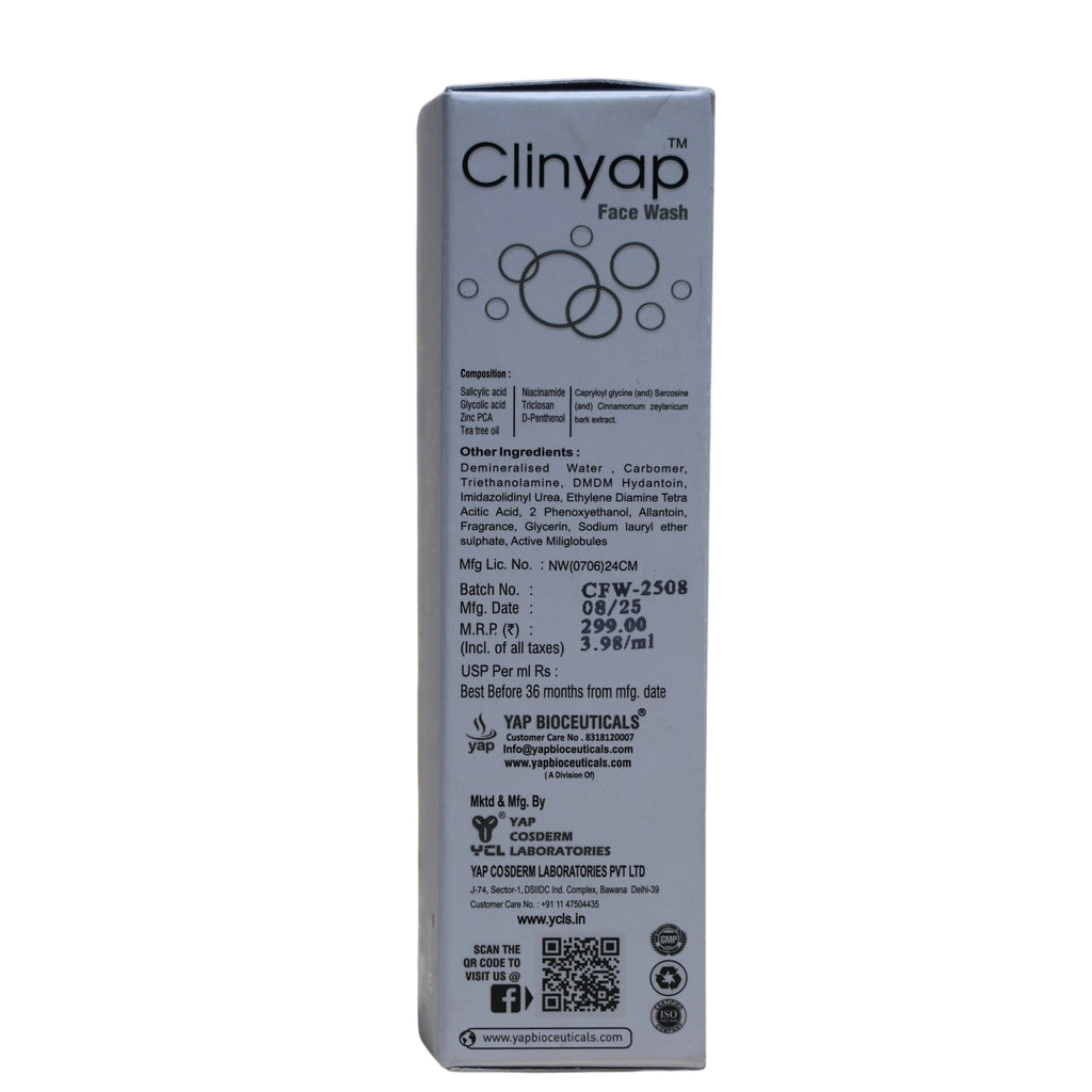 Clinyap™ Face Wash – Deep Cleansing for Oily & Acne-Prone Skin