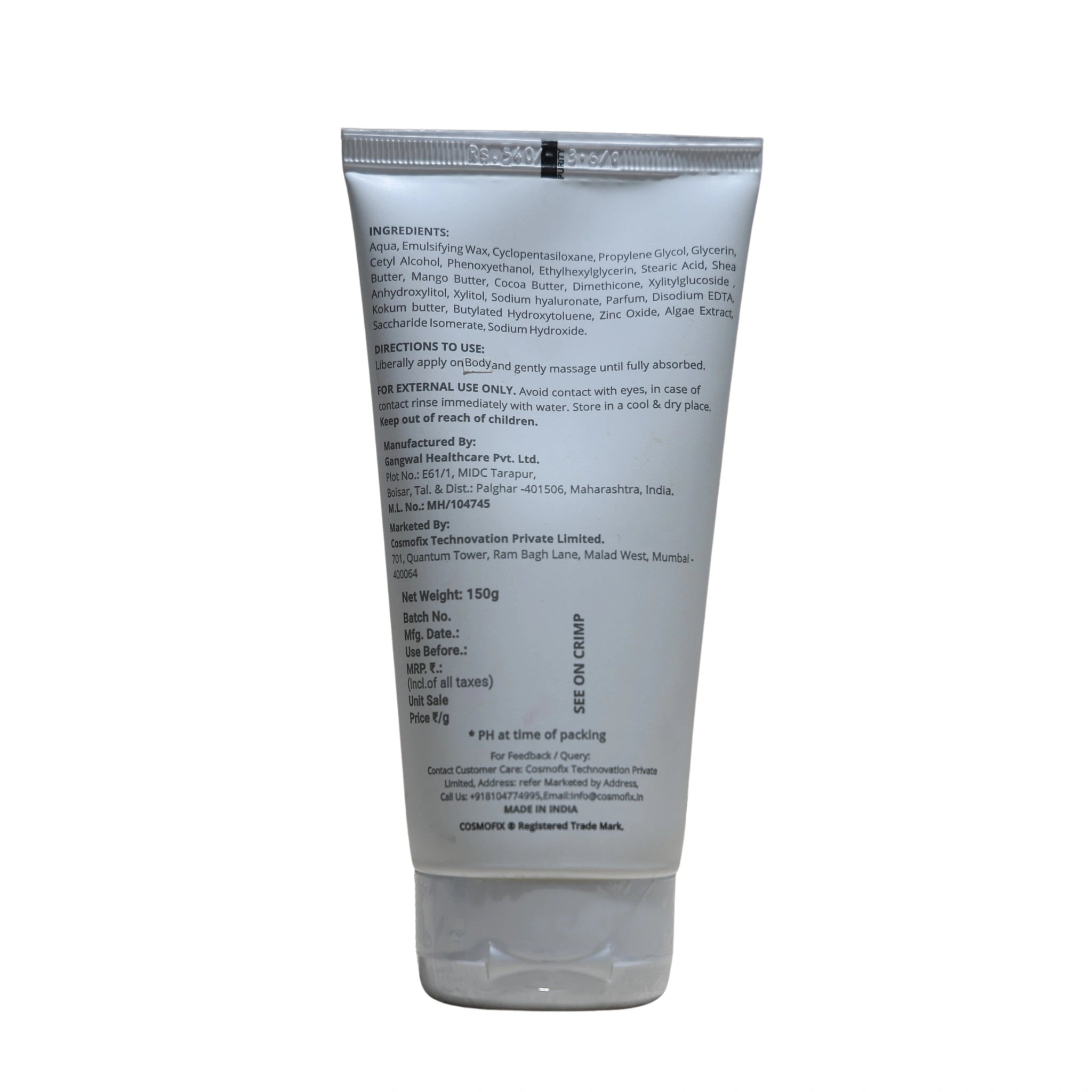 Cosmofix Corium Max Intensive Moisturizing Cream