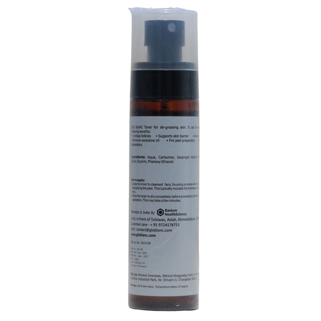 GLO BLANC Pre Peel De-Greasing Toner