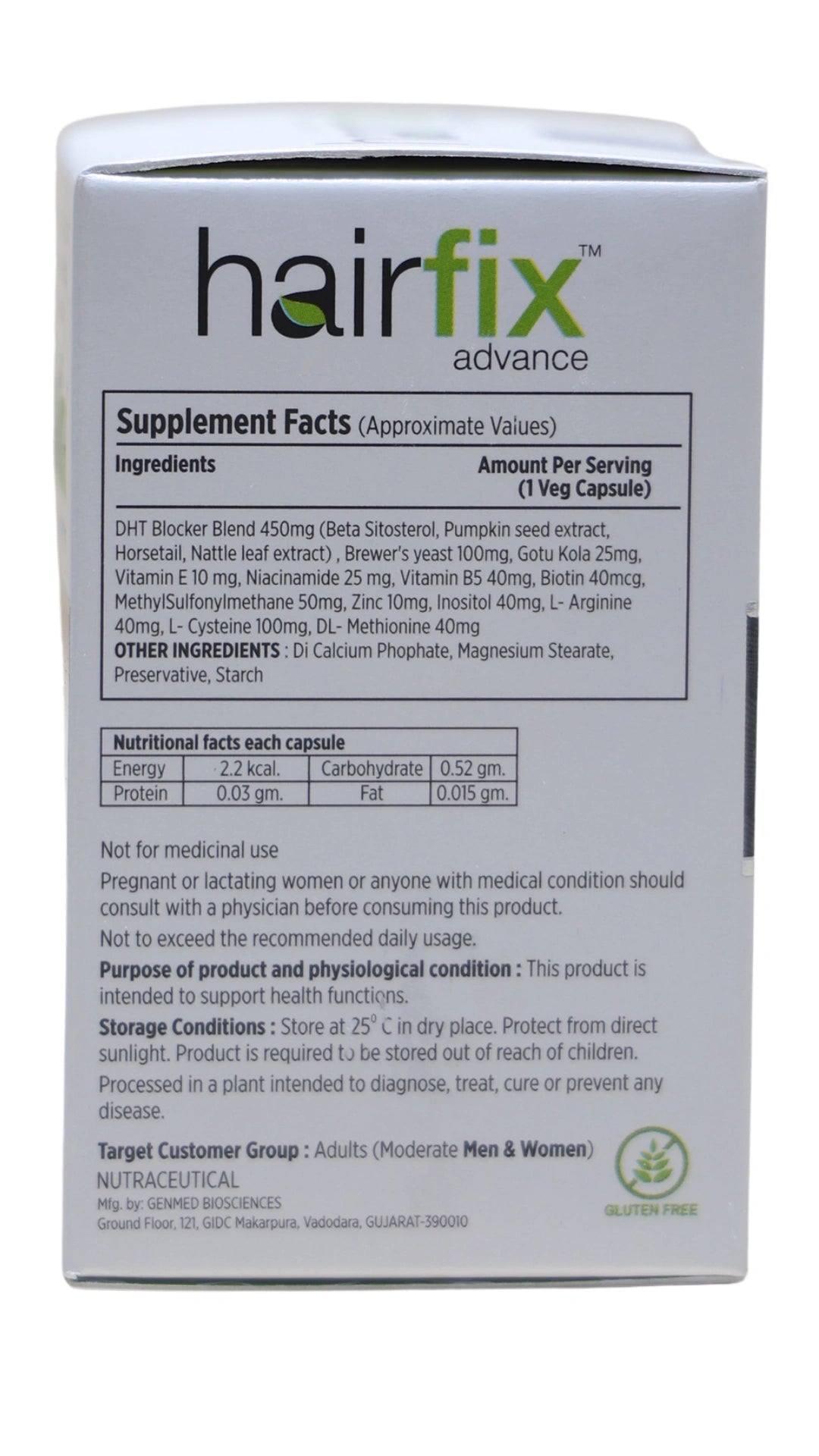 Hairfix Advance Capsules – Hair Growth and Hair Fall Control Supplement (30 Capsules)