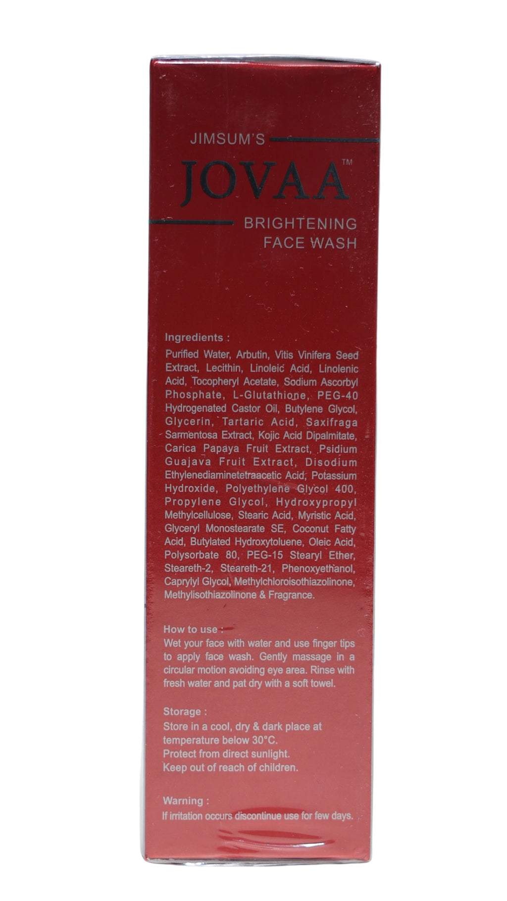 Jovaa Brightening Face Wash – Skin Brightening and Glow Enhancing Cleanser