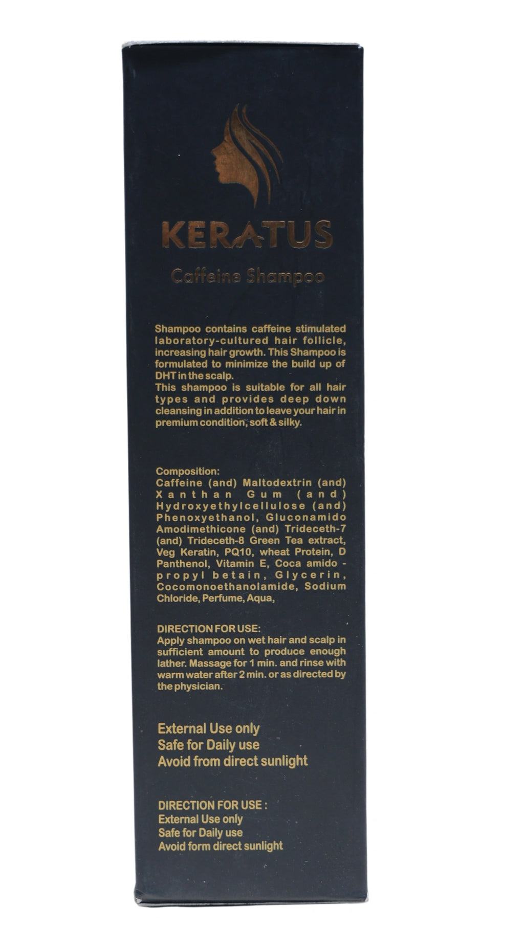 Keratus Natural Caffeine Shampoo – Hair Growth Energizer & Hair Fall Control