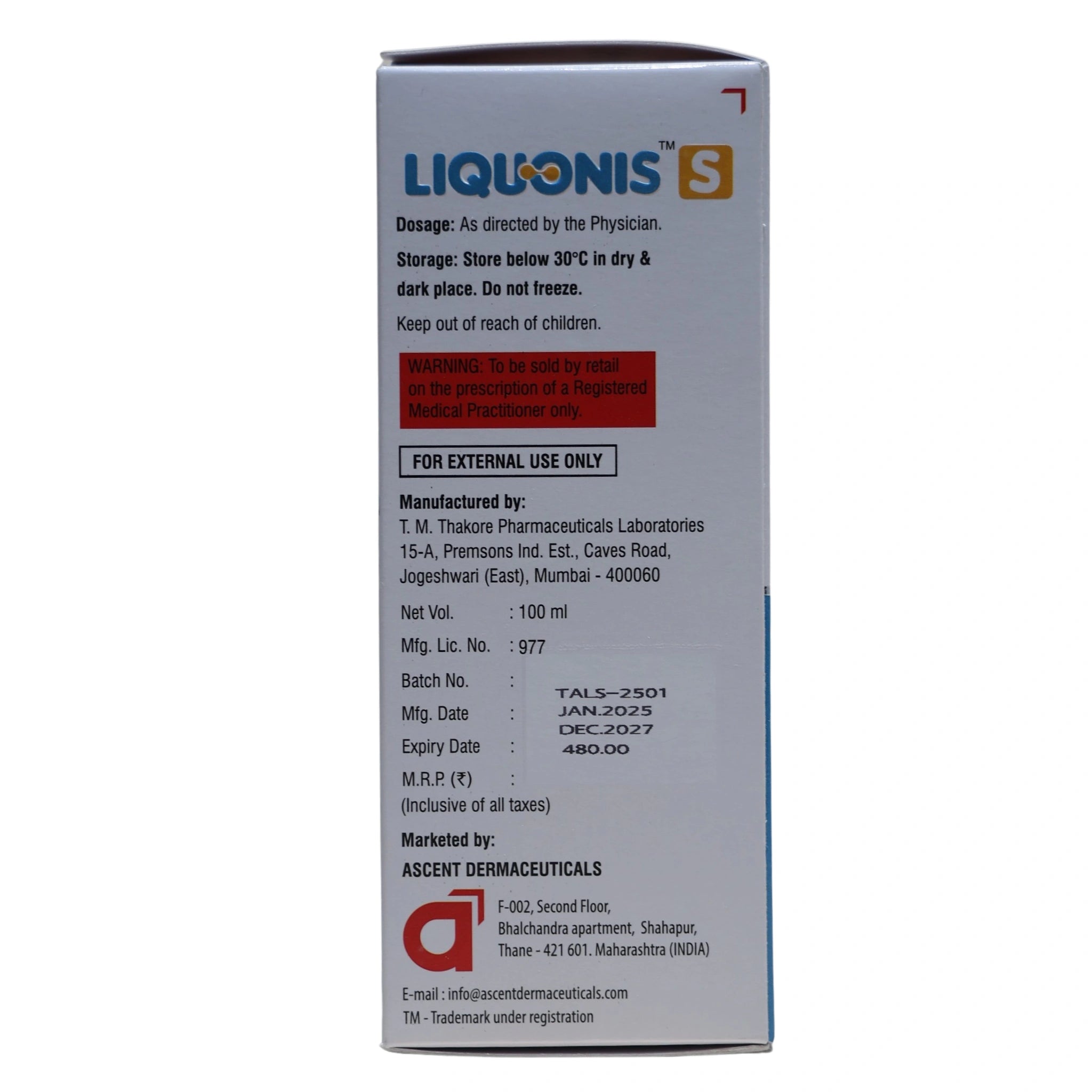 Liquonis S Scalp Solution
