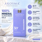 Akosma ECO-SCREEN 100% Mineral Sunscreen Milk 50ml