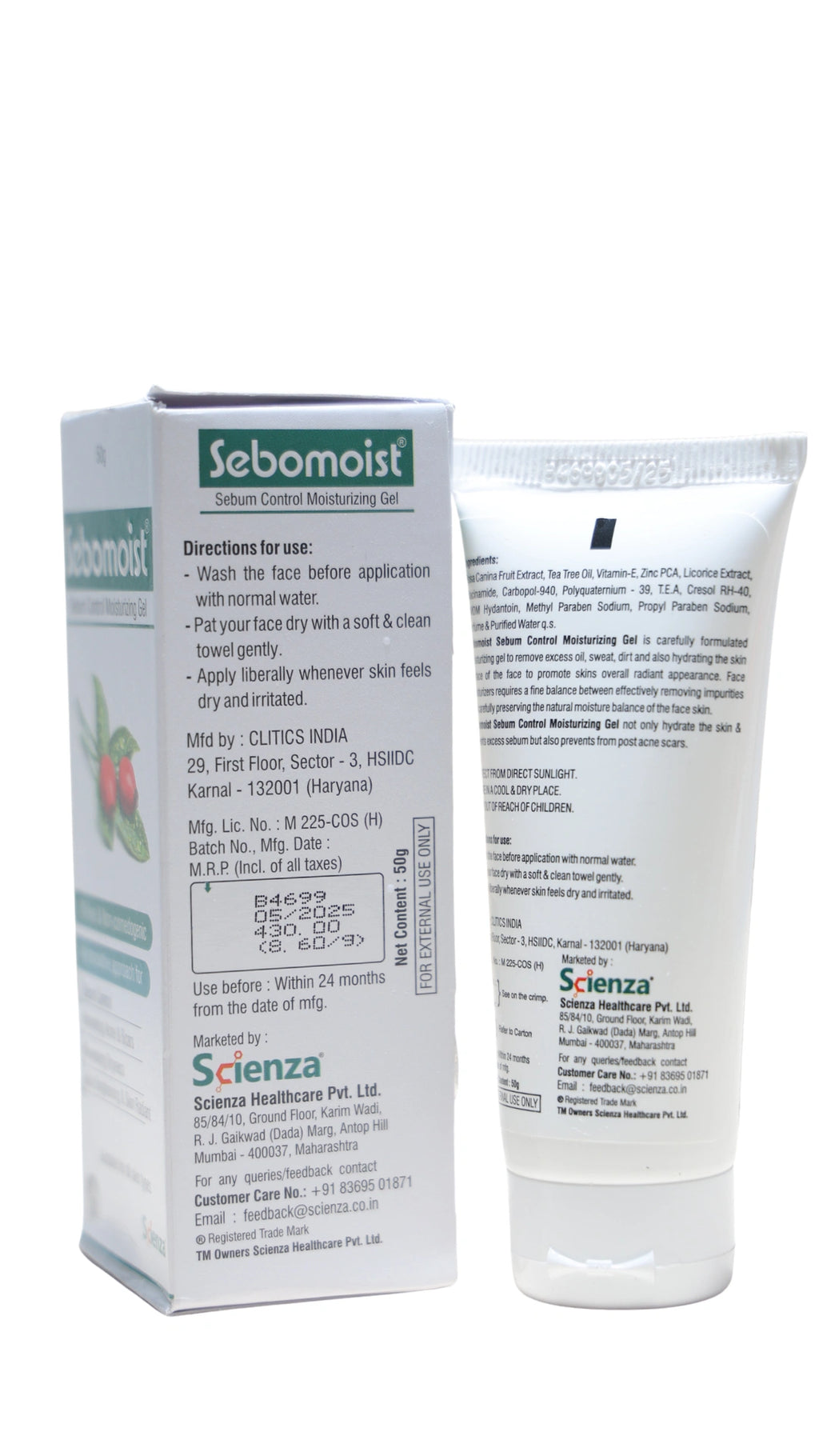 Sebomoist Sebum Control Moisturizing Gel (50g)