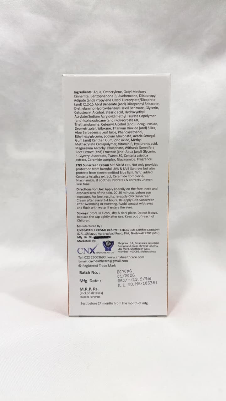 CNX Sunscreen SPF 50 PA+++